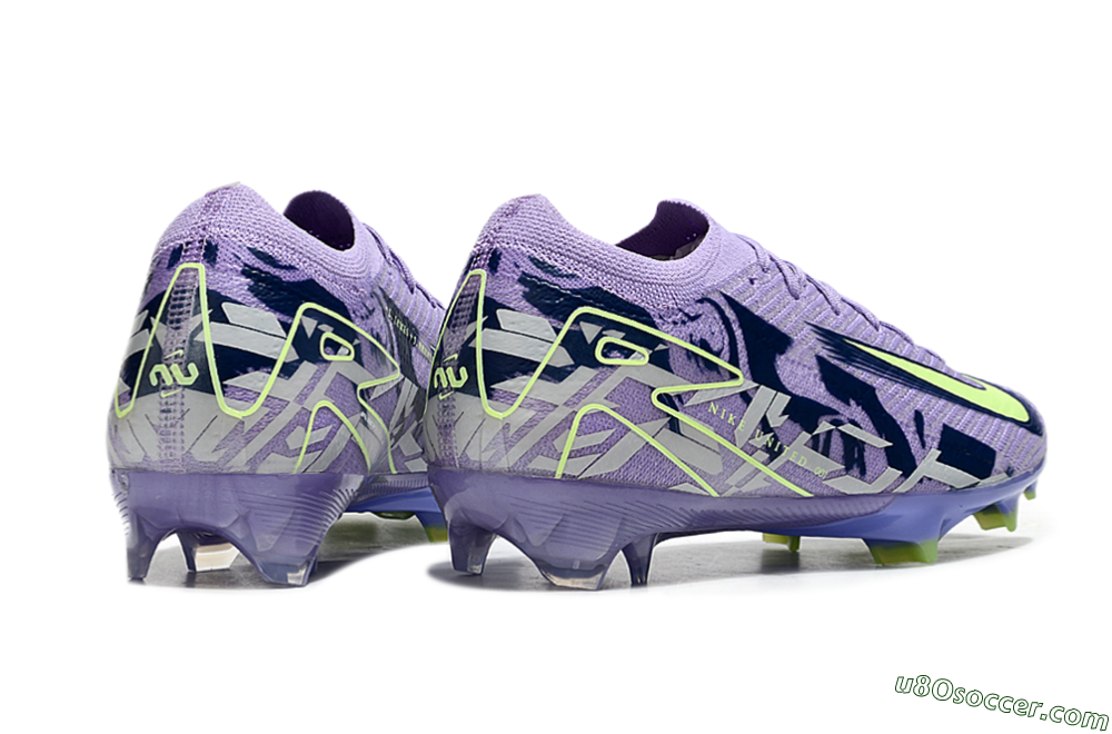Nike Air Zoom Mercurial Vapor 16 Elite FG Firm Ground Soccer Cleats - Purple/Yellow/White 6