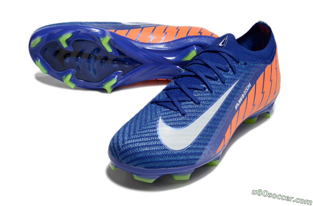 Nike Air Zoom Mercurial Vapor 16 Elite FG Firm Ground Soccer Cleats - Blue/White/Orange 3