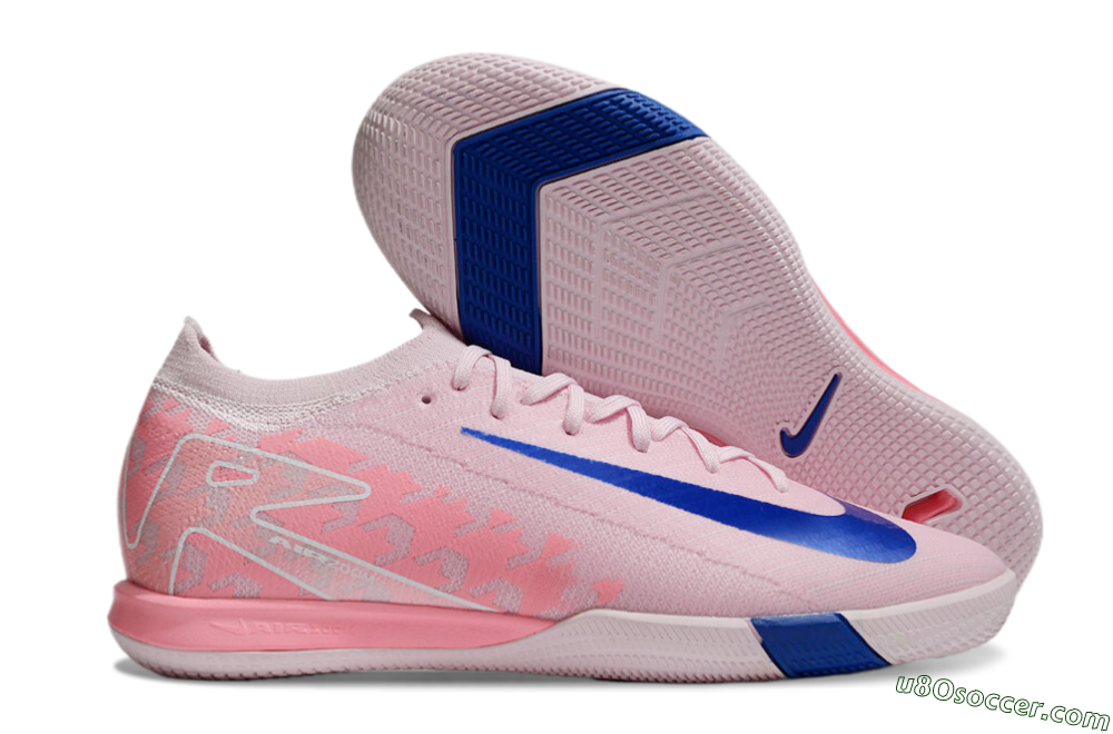 Nike Air Zoom Mercurial Vapor 16 Elite IC Indoor & Futsal Soccer Shoes - Pink/Blue/White 1