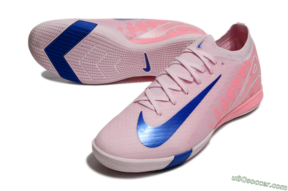 Nike Air Zoom Mercurial Vapor 16 Elite IC Indoor & Futsal Soccer Shoes - Pink/Blue/White 3