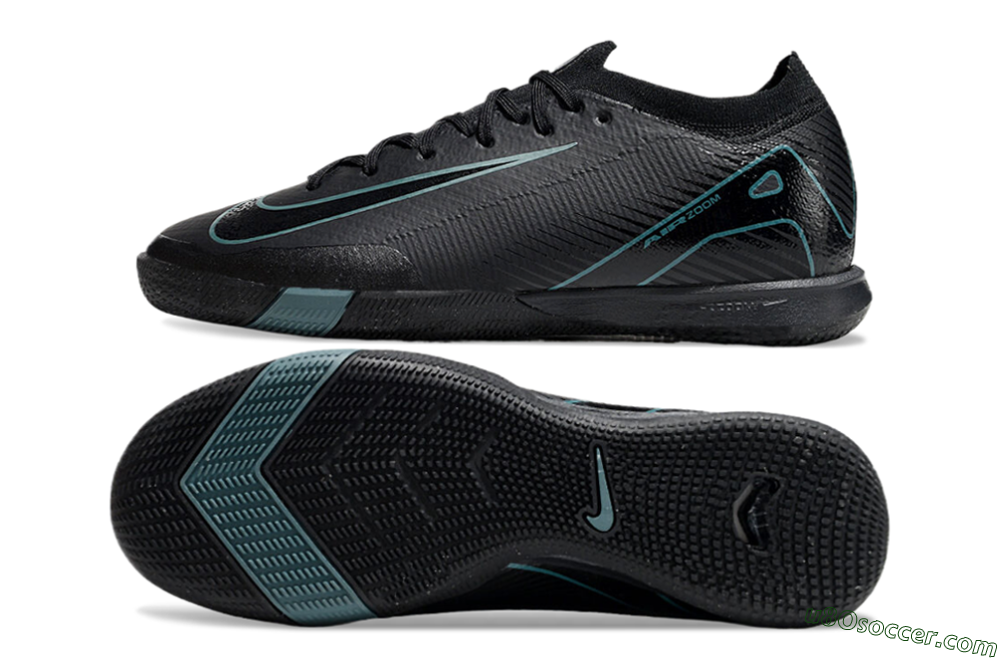Nike Air Zoom Mercurial Vapor 16 Elite IC Indoor & Futsal Soccer Shoes - Black/Blue/White 0