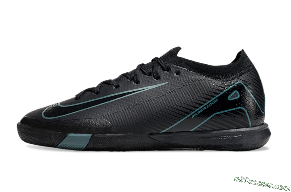 Nike Air Zoom Mercurial Vapor 16 Elite IC Indoor & Futsal Soccer Shoes - Black/Blue/White 2