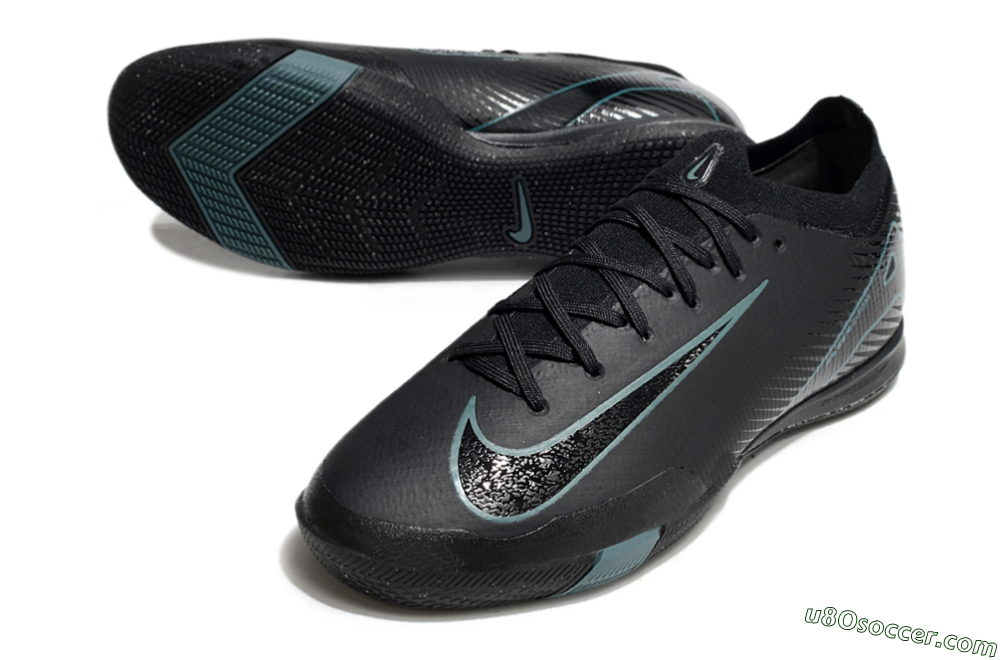 Nike Air Zoom Mercurial Vapor 16 Elite IC Indoor & Futsal Soccer Shoes - Black/Blue/White 3