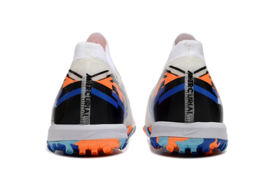 Nike Air Zoom Mercurial Vapor 16 Elite TF Artificial Turf Soccer Shoes - White/Blue/Orange
