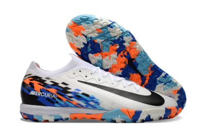 Nike Air Zoom Mercurial Vapor 16 Elite TF Artificial Turf Soccer Shoes - White/Blue/Orange