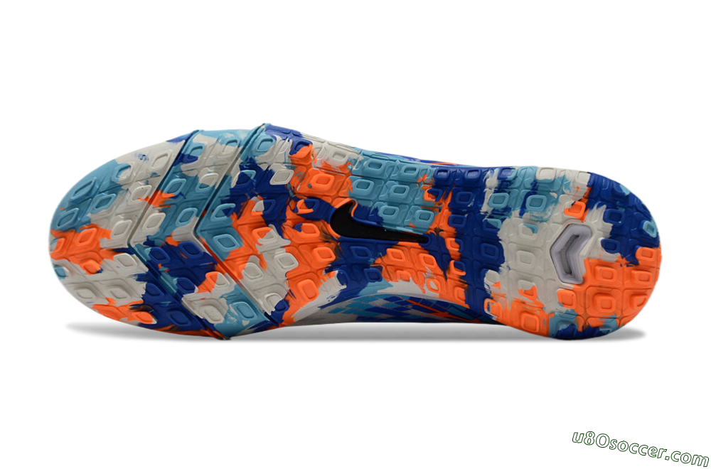 Nike Air Zoom Mercurial Vapor 16 Elite TF Artificial Turf Soccer Shoes - White/Blue/Orange 6