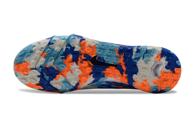 Nike Air Zoom Mercurial Vapor 16 Elite TF Artificial Turf Soccer Shoes - White/Blue/Orange