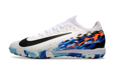 Nike Air Zoom Mercurial Vapor 16 Elite TF Artificial Turf Soccer Shoes - White/Blue/Orange
