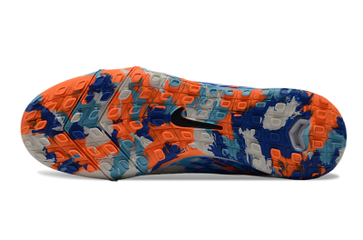 Nike Air Zoom Mercurial Superfly 10 Elite TF Artificial Turf Soccer Shoes - White/Blue/Orange