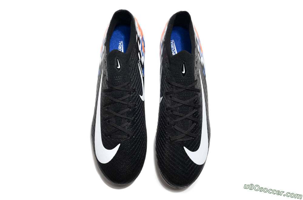 Nike Air Zoom Mercurial Vapor 16 Elite FG Firm Ground Soccer Cleats - Black/Blue/Orange 4