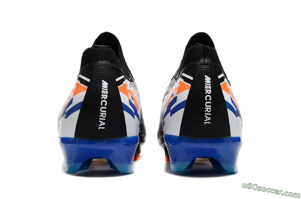 Nike Air Zoom Mercurial Vapor 16 Elite FG Firm Ground Soccer Cleats - Black/Blue/Orange 5