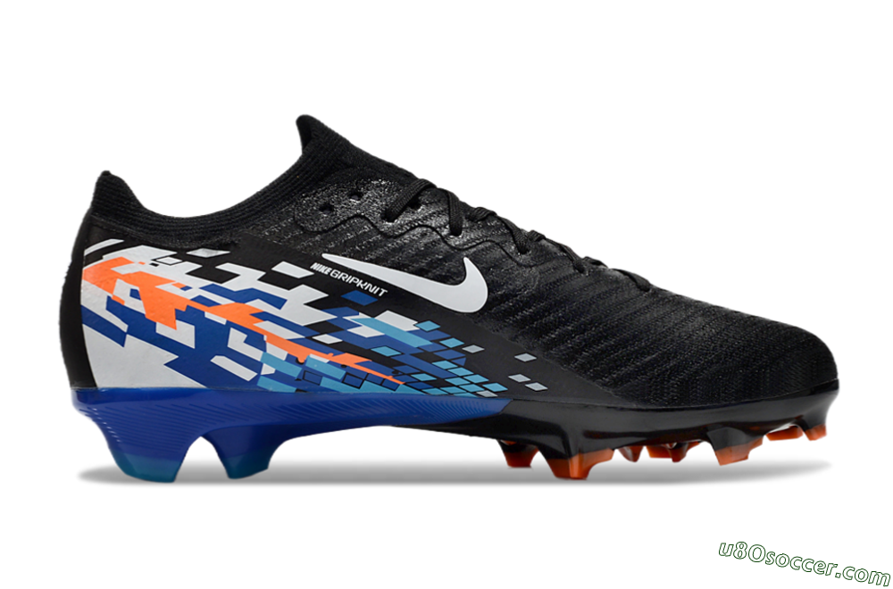 Nike Air Zoom Mercurial Vapor 16 Elite FG Firm Ground Soccer Cleats - Black/Blue/Orange 7
