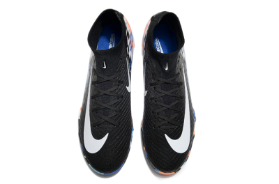 Nike Air Zoom Mercurial Superfly 10 Elite TF Artificial Turf Soccer Shoes - Black/Blue/Orange