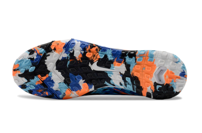 Nike Air Zoom Mercurial Superfly 10 Elite TF Artificial Turf Soccer Shoes - Black/Blue/Orange