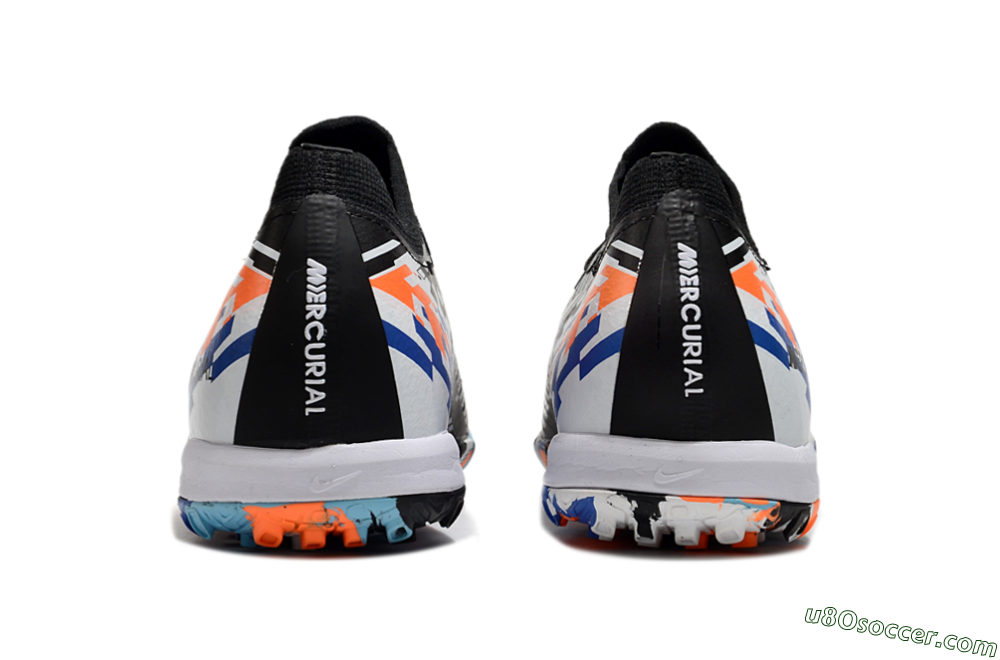 Nike Air Zoom Mercurial Vapor 16 Elite TF Artificial Turf Soccer Shoes - Black/Blue/Orange 5