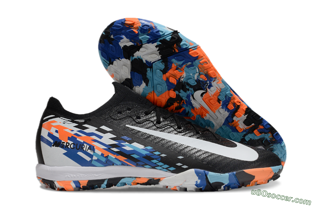 Nike Air Zoom Mercurial Vapor 16 Elite TF Artificial Turf Soccer Shoes - Black/Blue/Orange 1