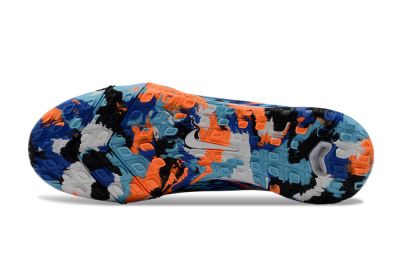 Nike Air Zoom Mercurial Vapor 16 Elite TF Artificial Turf Soccer Shoes - Black/Blue/Orange