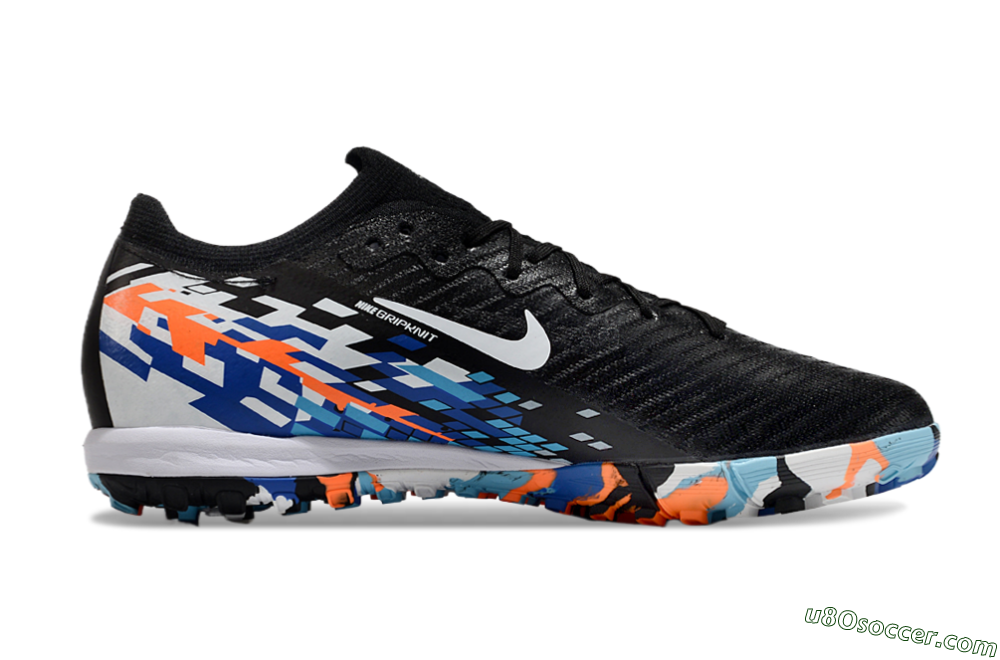 Nike Air Zoom Mercurial Vapor 16 Elite TF Artificial Turf Soccer Shoes - Black/Blue/Orange 7