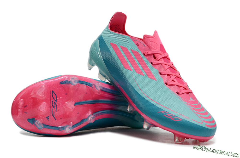 Adidas F50+ Elite FG Firm Ground Soccer Cleats - Jade/Pink/White 3