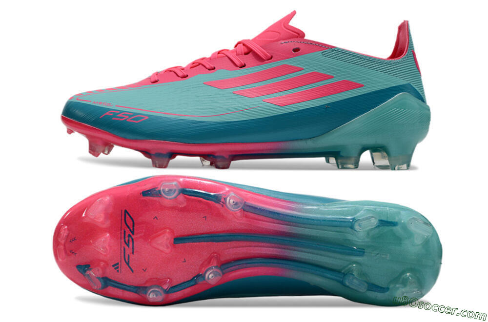 Adidas F50+ Elite FG Firm Ground Soccer Cleats - Jade/Pink/White 0
