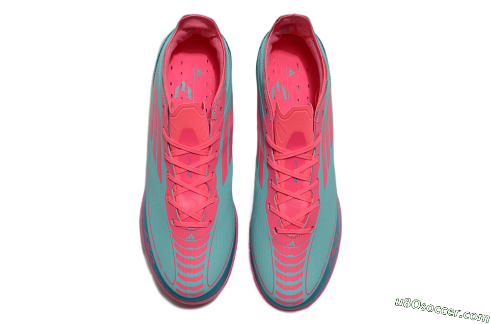 Adidas F50 Elite TF Artificial Turf Soccer Shoes - Jade/Pink/White 4