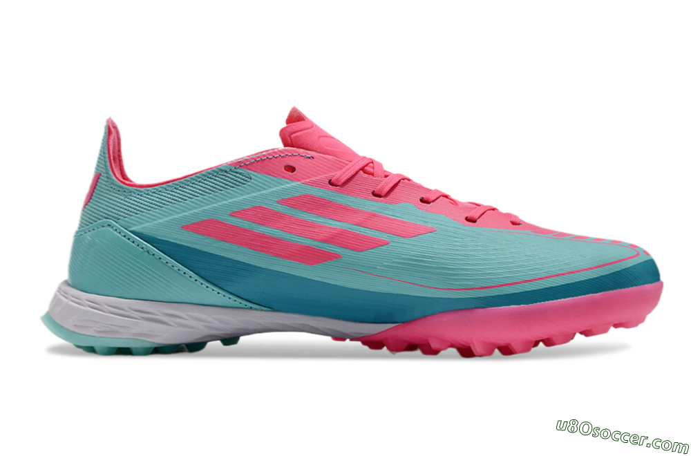 Adidas F50 Elite TF Artificial Turf Soccer Shoes - Jade/Pink/White 7