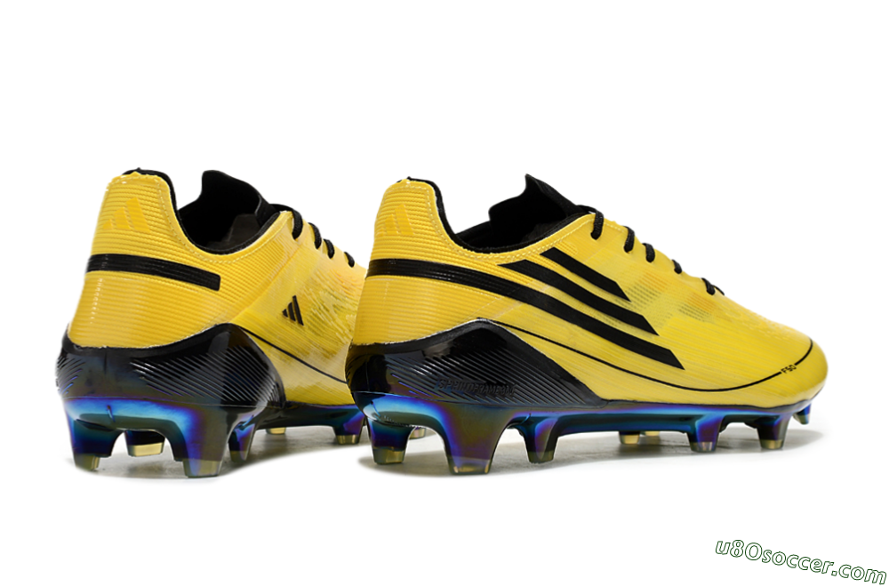 Adidas F50 Elite FG Firm Ground Soccer Cleats - Yellow/Black/Gold 6