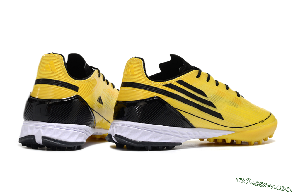 Adidas F50 Pro TF Artificial Turf Soccer Shoes - Yellow/Black/White 6