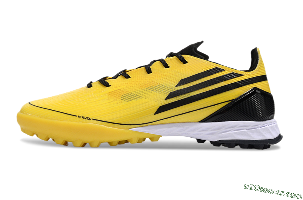 Adidas F50 Pro TF Artificial Turf Soccer Shoes - Yellow/Black/White 2