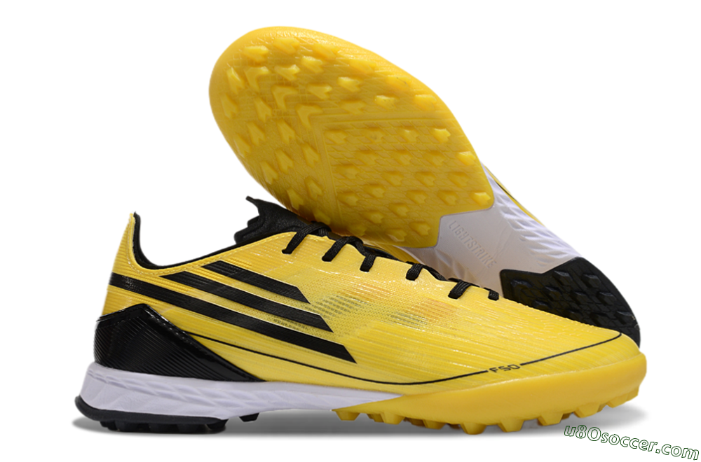 Adidas F50 Pro TF Artificial Turf Soccer Shoes - Yellow/Black/White 1