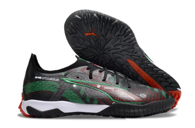 Puma Ultra Ultimate TF Artificial Turf Soccer Shoes - Black/Red/Green
