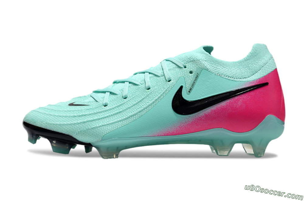 Nike Phantom Luna Elite FG Firm Ground Soccer Cleats - Jade/Black/Pink 2