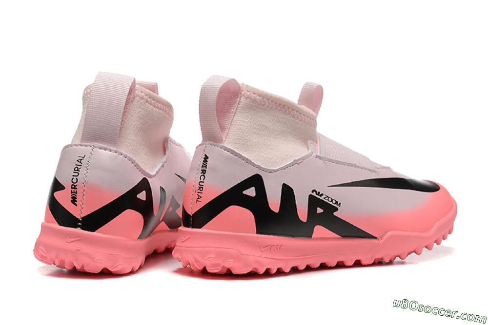 Nike Air Zoom Mercurial Superfly 9 Elite TF Artificial Turf Soccer Shoes - Pink/Black 9