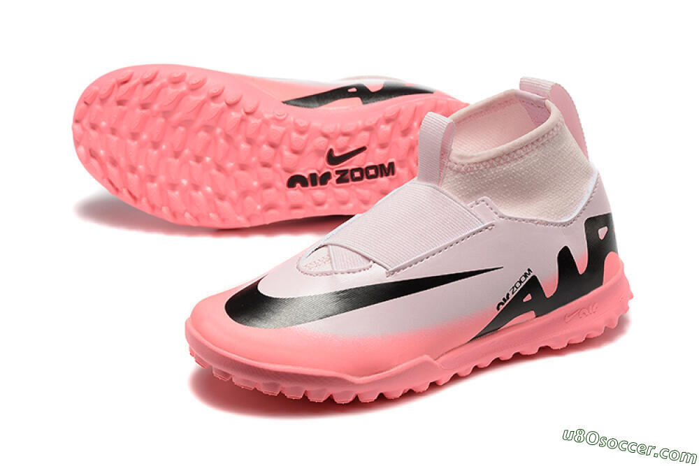 Nike Air Zoom Mercurial Superfly 9 Elite TF Artificial Turf Soccer Shoes - Pink/Black 3