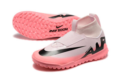 Nike Air Zoom Mercurial Superfly 9 Elite TF Artificial Turf Soccer Shoes - Pink/Black