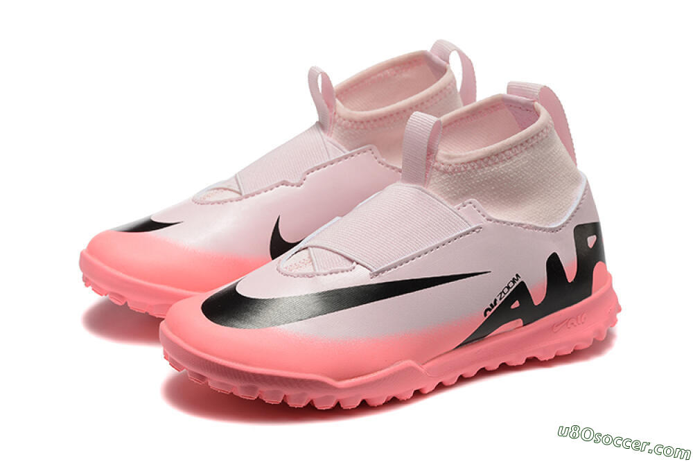 Nike Air Zoom Mercurial Superfly 9 Elite TF Artificial Turf Soccer Shoes - Pink/Black 5