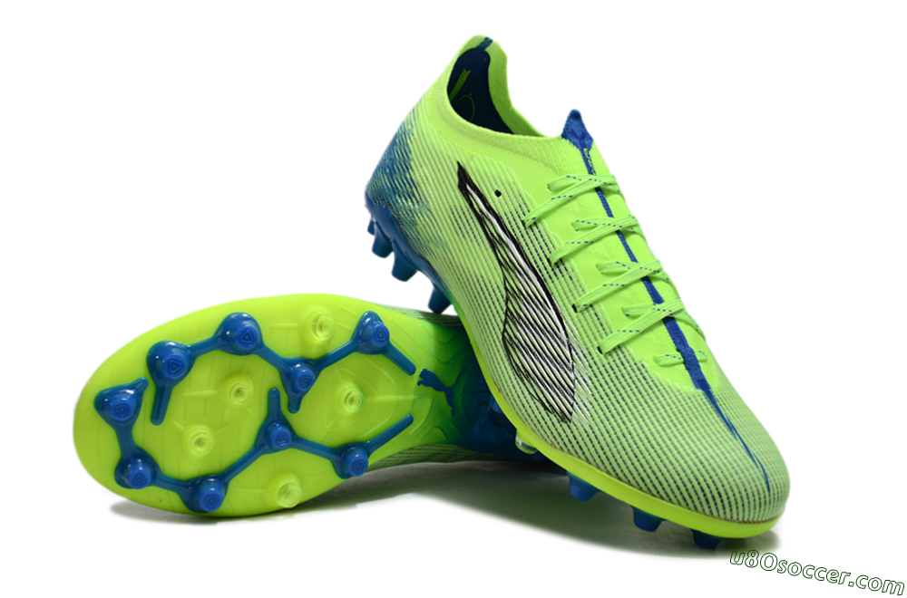 Puma Ultra 5 Ultimate FG Firm Ground Soccer Cleats - Yellow/Black/Blue 3