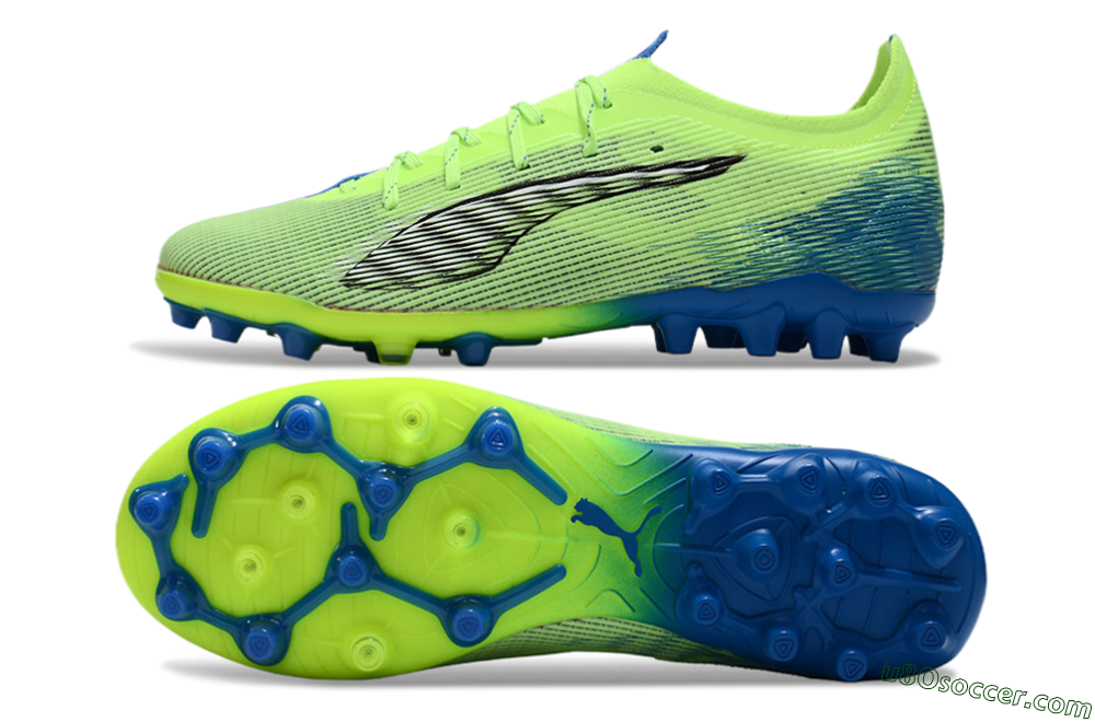 Puma Ultra 5 Ultimate FG Firm Ground Soccer Cleats - Yellow/Black/Blue 0