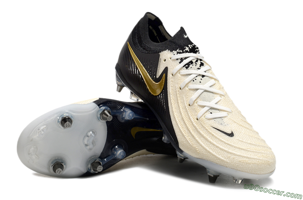 Nike Phantom Luna Elite SG Soft Ground Soccer Cleats - Beige/Black/Gold 3