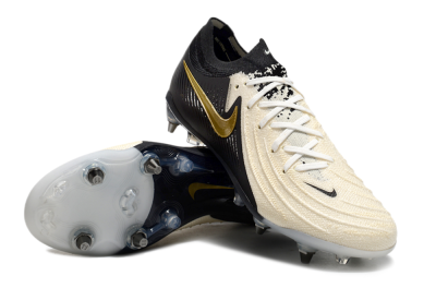 Nike Phantom Luna Elite SG Soft Ground Soccer Cleats - Beige/Black/Gold