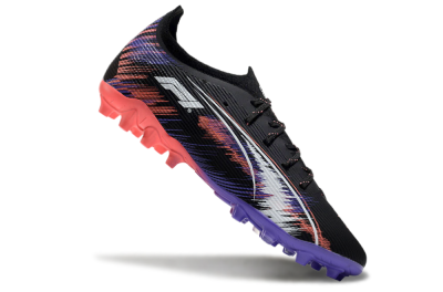 Puma Ultra 5 Ultimate FG Firm Ground Soccer Cleats - Black/Red/Purple