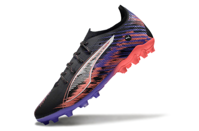 Puma Ultra 5 Ultimate FG Firm Ground Soccer Cleats - Black/Red/Purple