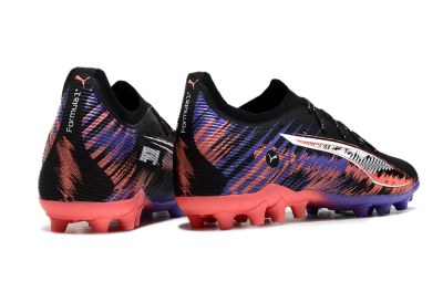 Puma Ultra 5 Ultimate FG Firm Ground Soccer Cleats - Black/Red/Purple