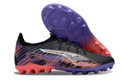 Puma Ultra 5 Ultimate FG Firm Ground Soccer Cleats - Black/Red/Purple
