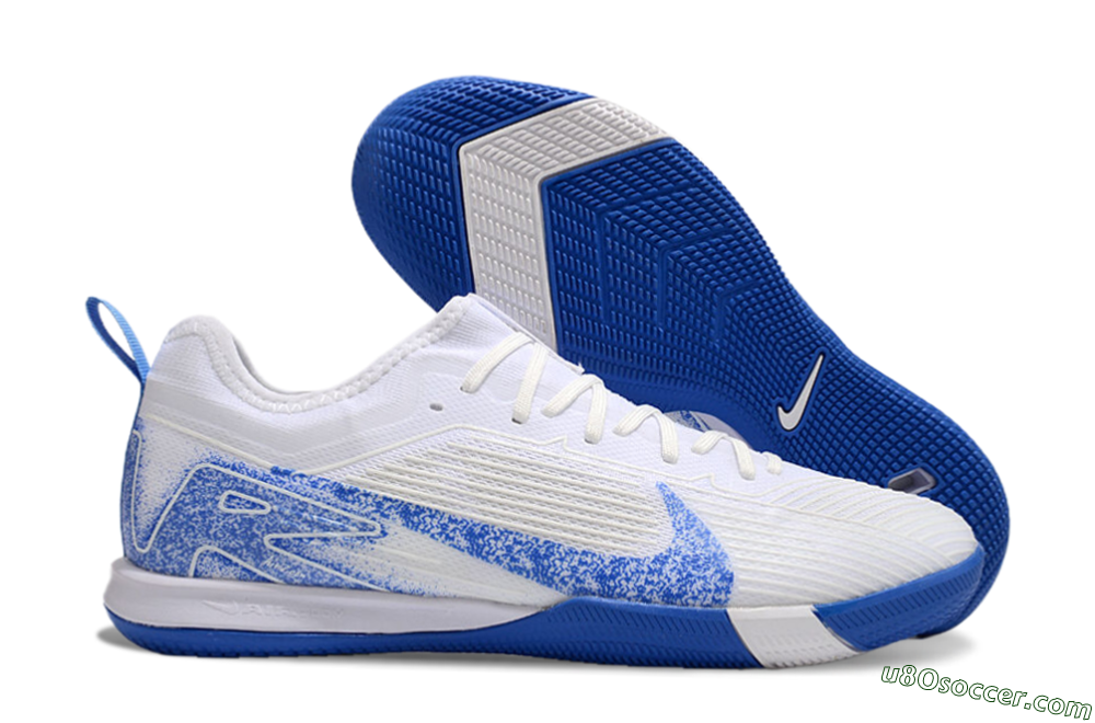 Nike Air Zoom Mercurial Vapor 16 Pro IC Indoor & Futsal Soccer Shoes - Beige/Blue/White 1