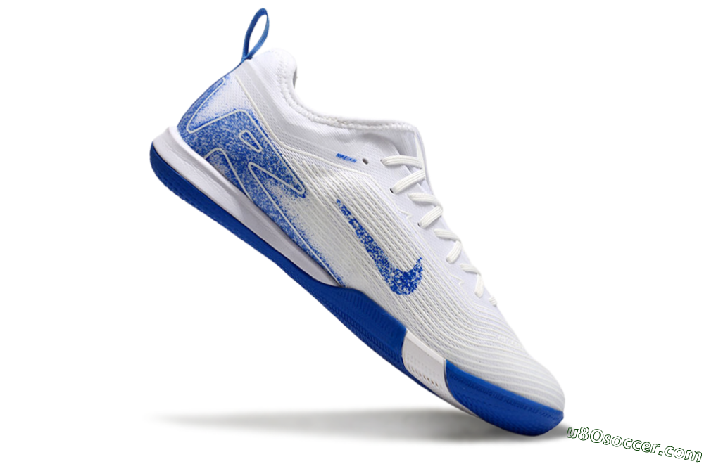 Nike Air Zoom Mercurial Vapor 16 Pro IC Indoor & Futsal Soccer Shoes - Beige/Blue/White 4
