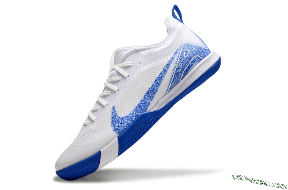 Nike Air Zoom Mercurial Vapor 16 Pro IC Indoor & Futsal Soccer Shoes - Beige/Blue/White 5