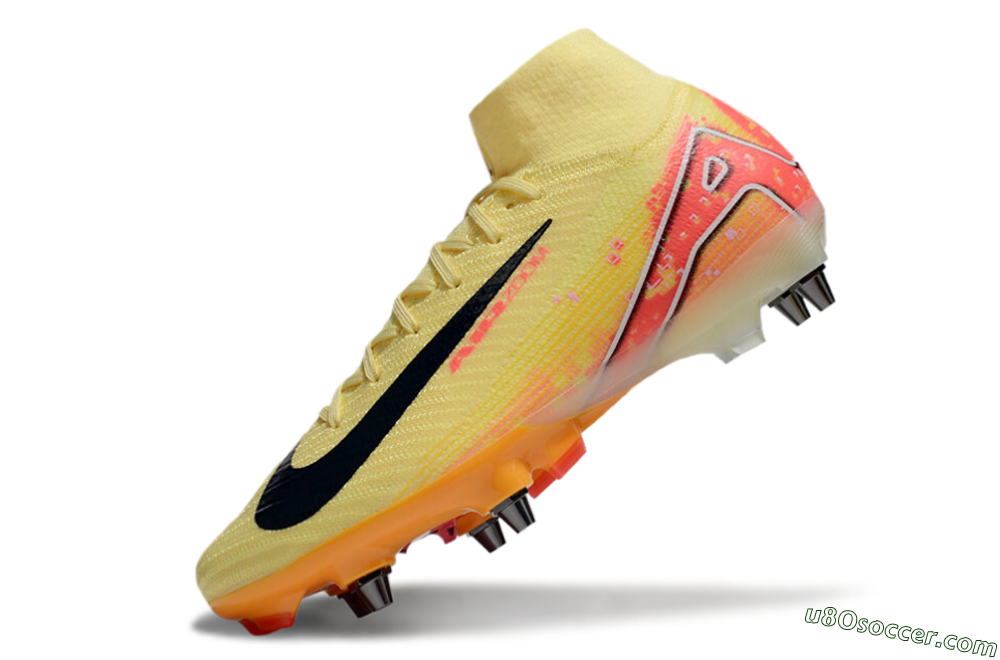 Nike Air Zoom Mercurial Superfly 10 Elite SG Soft Ground Soccer Cleats - Yellow/Black/Red 5