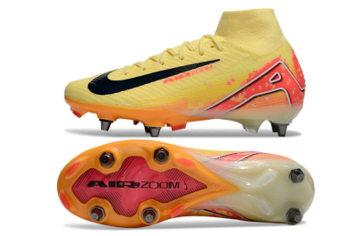 Nike Air Zoom Mercurial Superfly 10 Elite SG Soft Ground Soccer Cleats - Yellow/Black/Red
