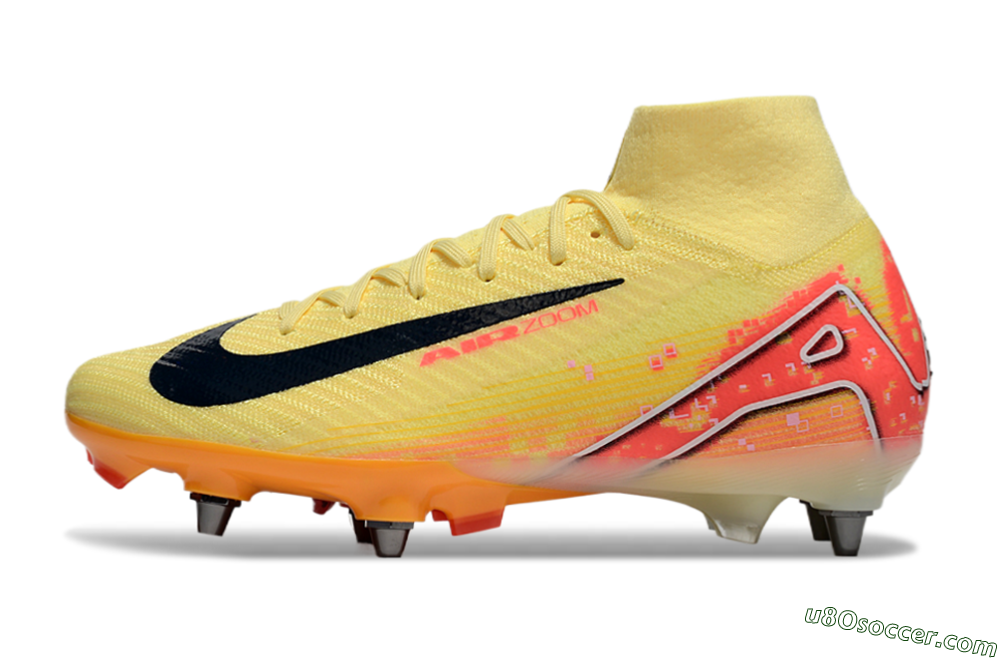 Nike Air Zoom Mercurial Superfly 10 Elite SG Soft Ground Soccer Cleats - Yellow/Black/Red 2